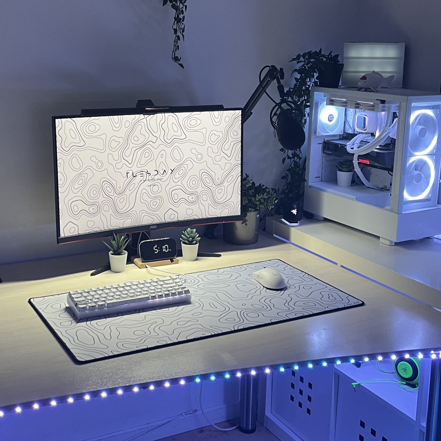 WHITE TOPO | MOUSE PAD